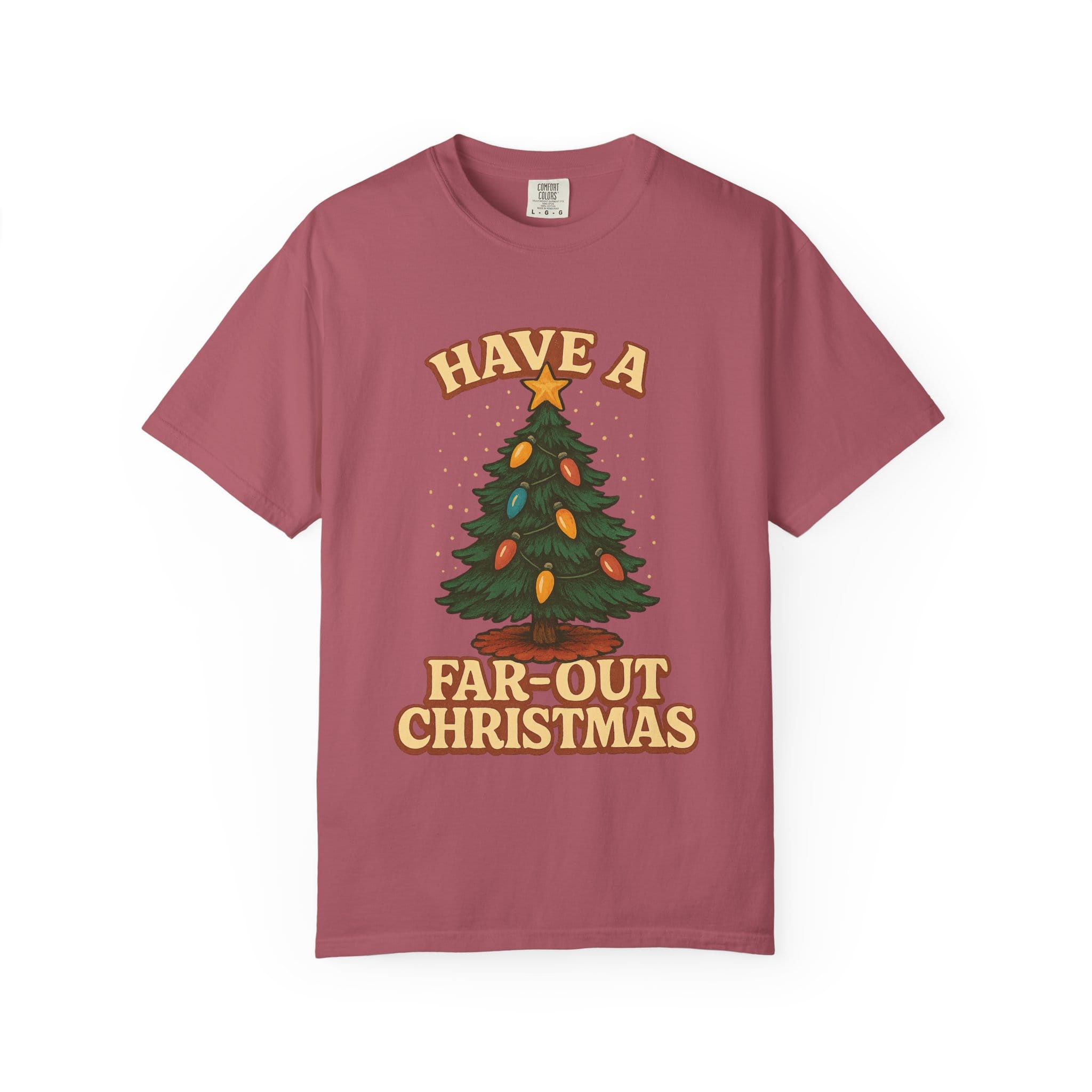 Retro 'Have a Far-Out Christmas' Holiday T-Shirt — Vintage Tree Christmas Tee - Image 33