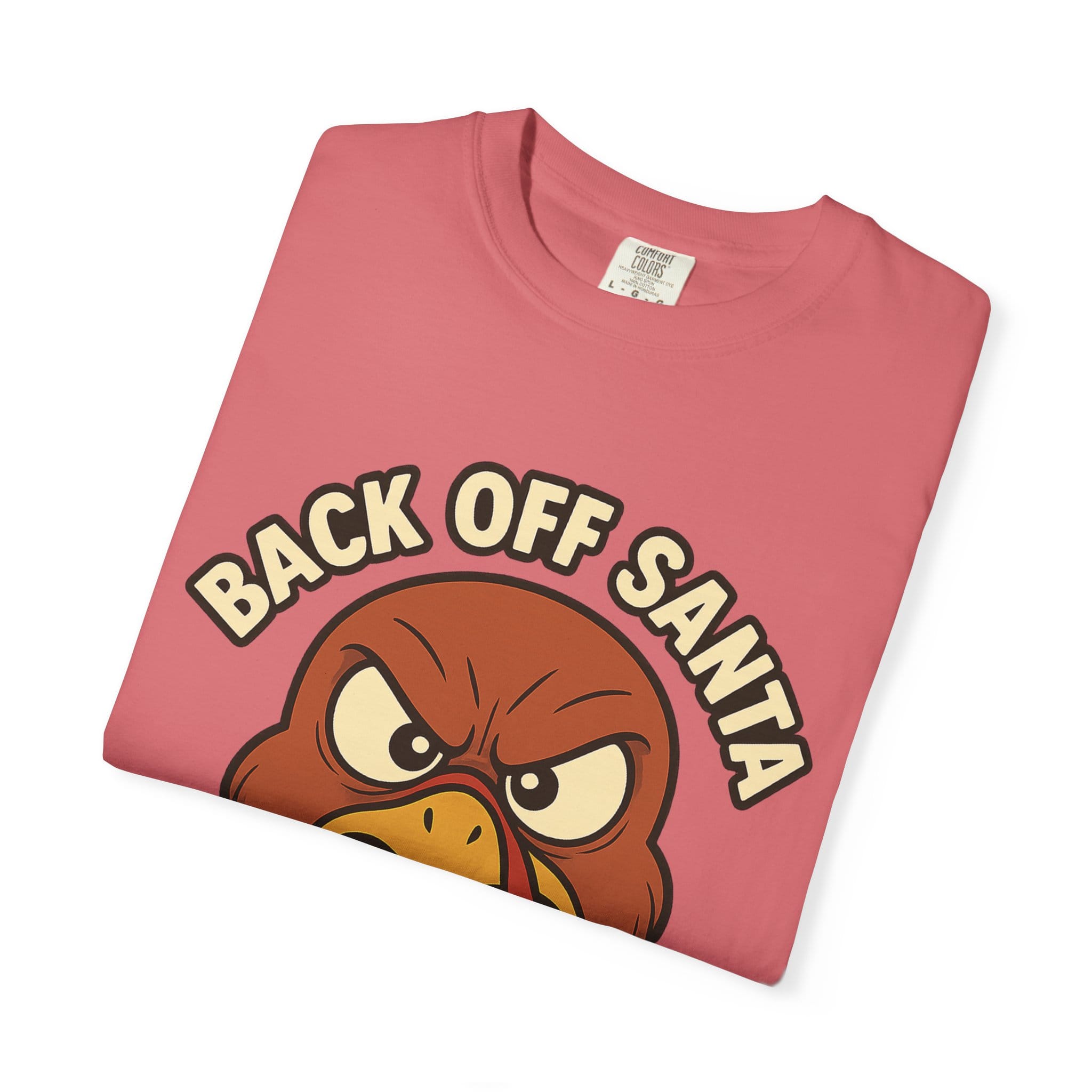 Grumpy Turkey Christmas T‑Shirt — “Back Off Santa, Wait Your Turn!” Holiday Tee - Image 47