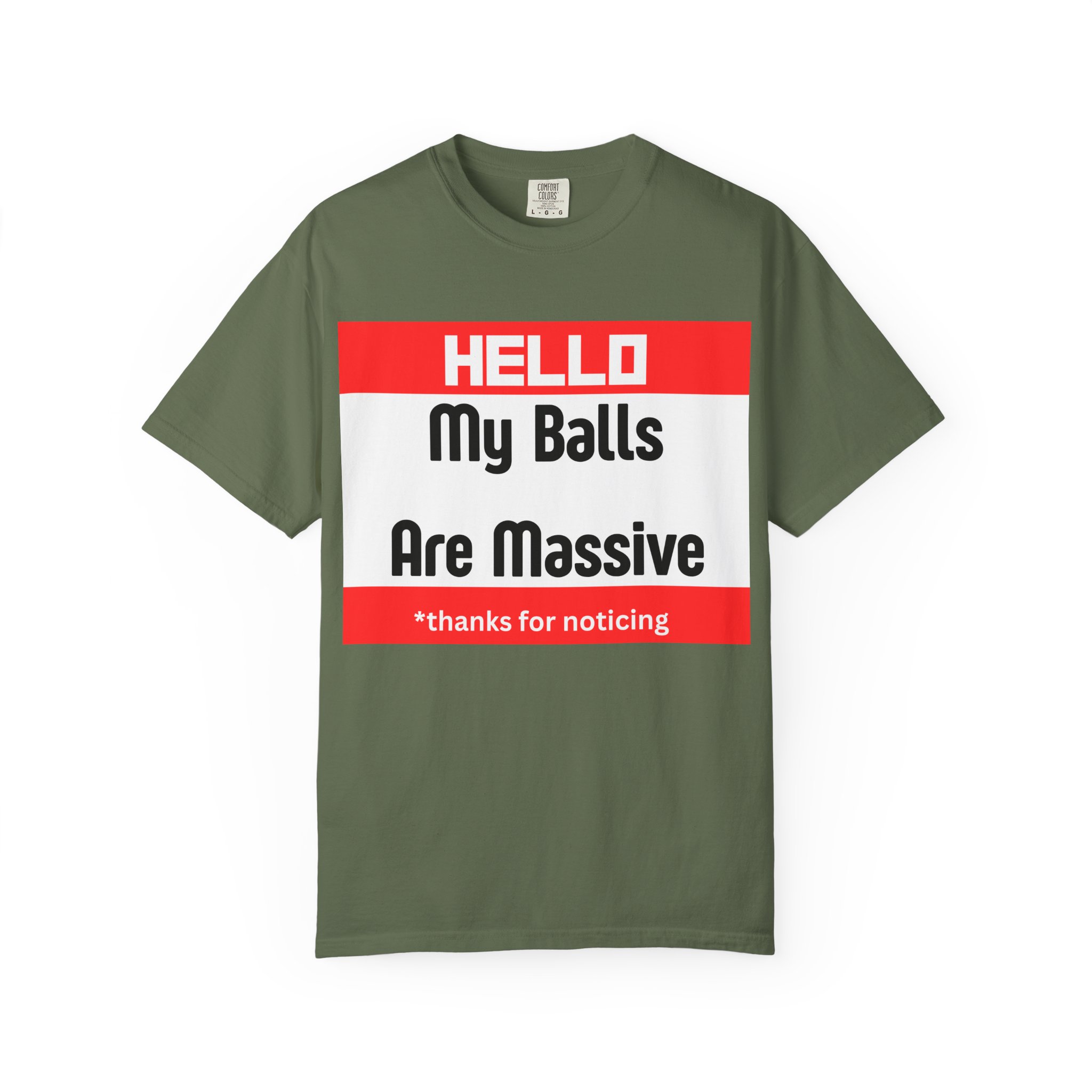 Funny Graphic T-Shirt — “HELLO My Balls Are Massive” Novelty Tee - Image 33