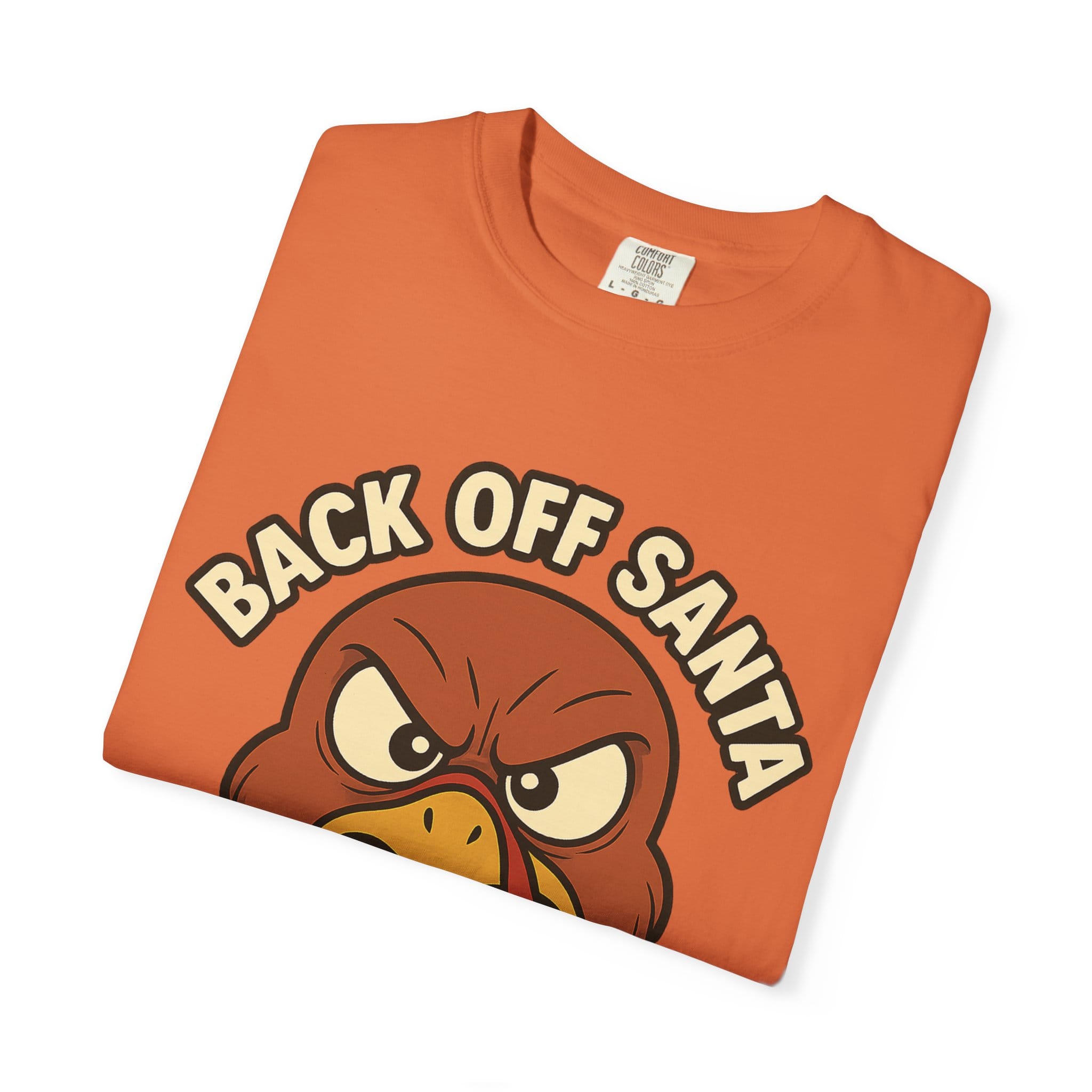 Grumpy Turkey Christmas T‑Shirt — “Back Off Santa, Wait Your Turn!” Holiday Tee - Image 11
