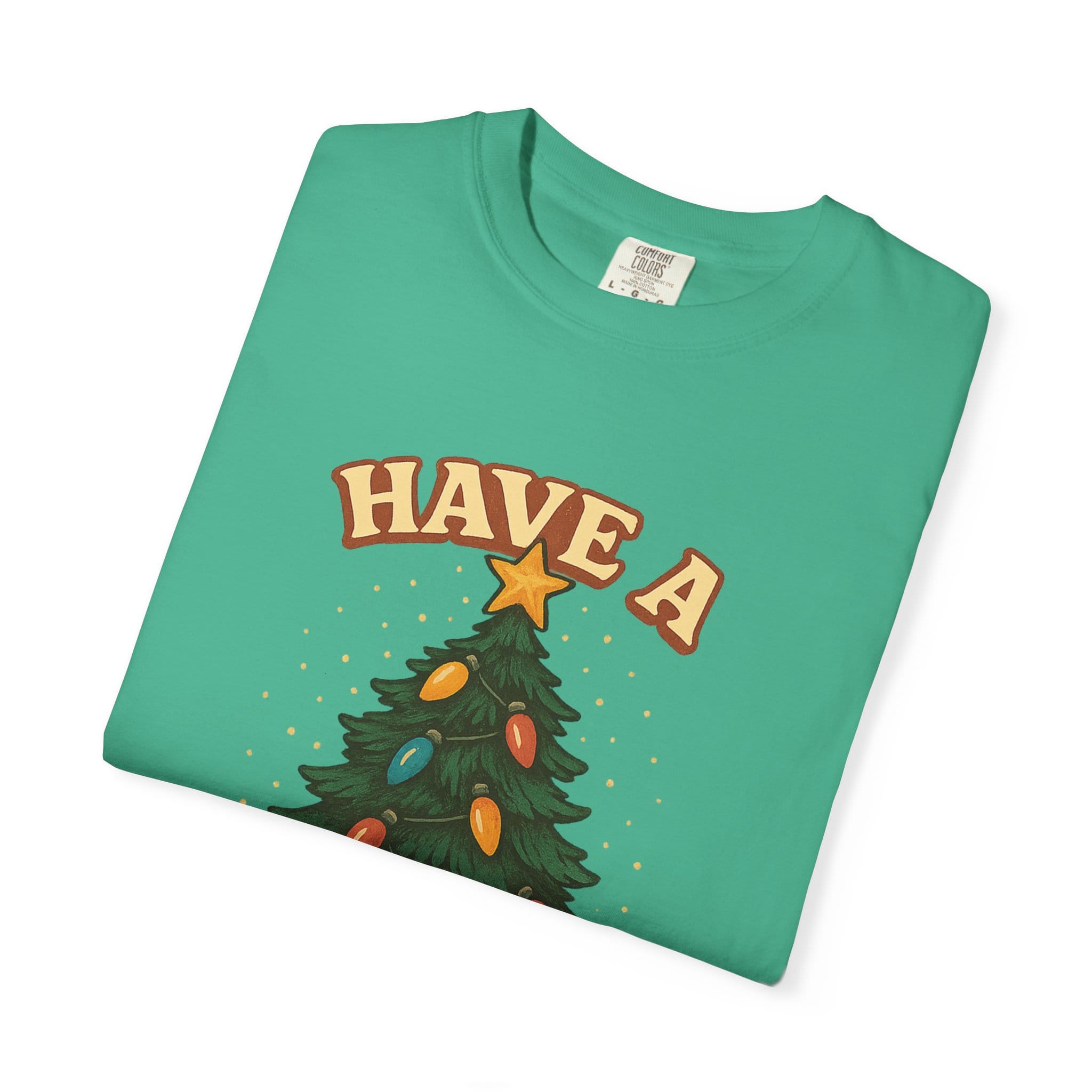 Retro 'Have a Far-Out Christmas' Holiday T-Shirt — Vintage Tree Christmas Tee - Image 15