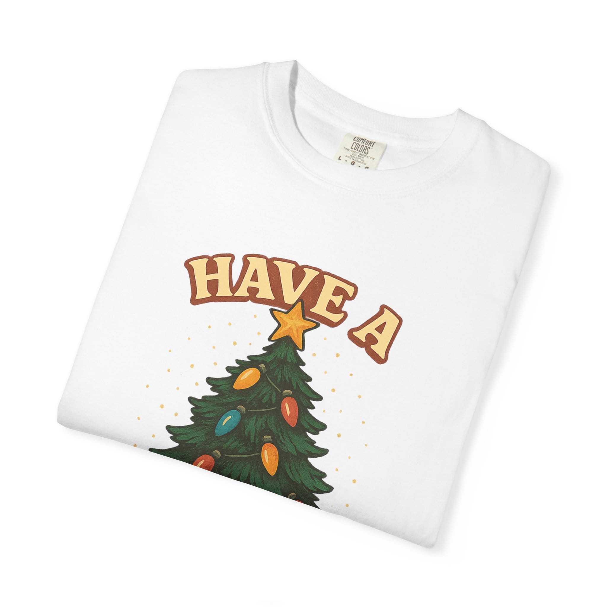 Retro 'Have a Far-Out Christmas' Holiday T-Shirt — Vintage Tree Christmas Tee - Image 3