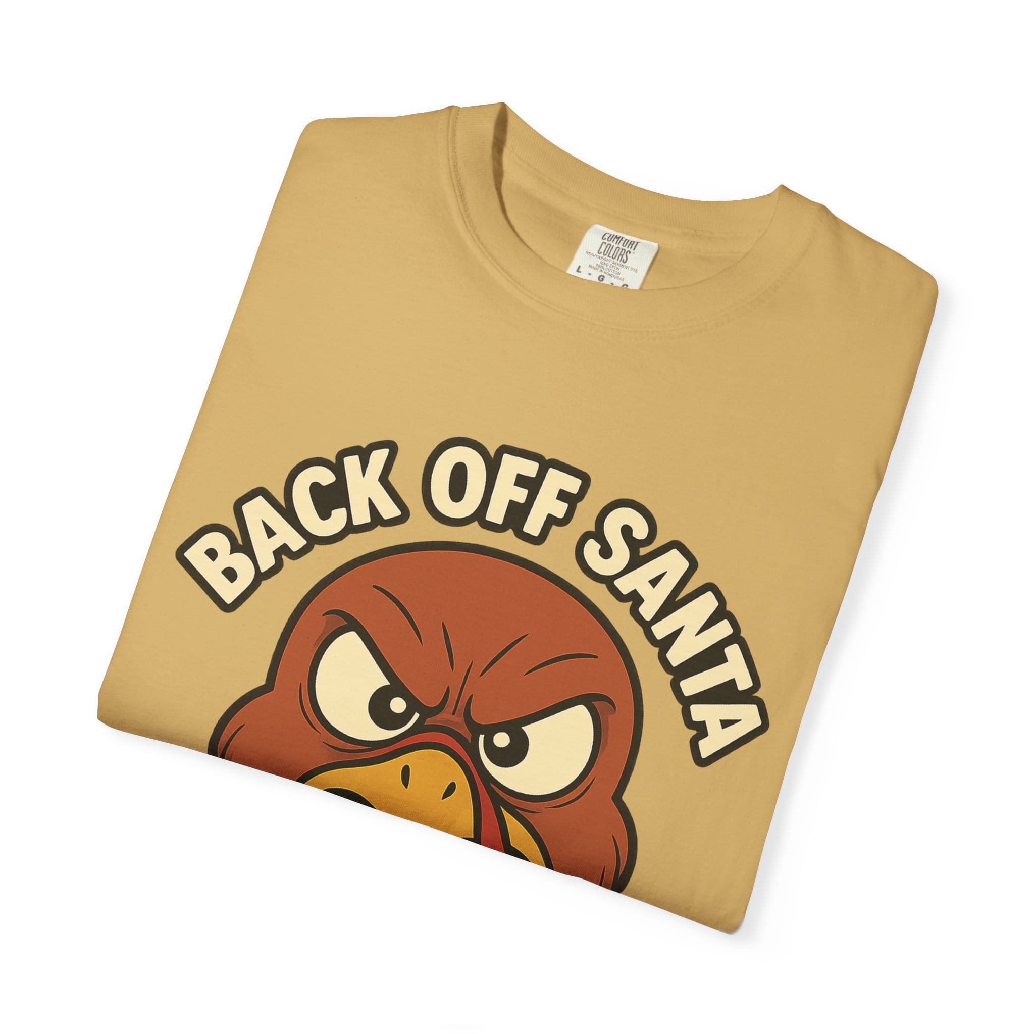 Grumpy Turkey Christmas T‑Shirt — “Back Off Santa, Wait Your Turn!” Holiday Tee - Image 7