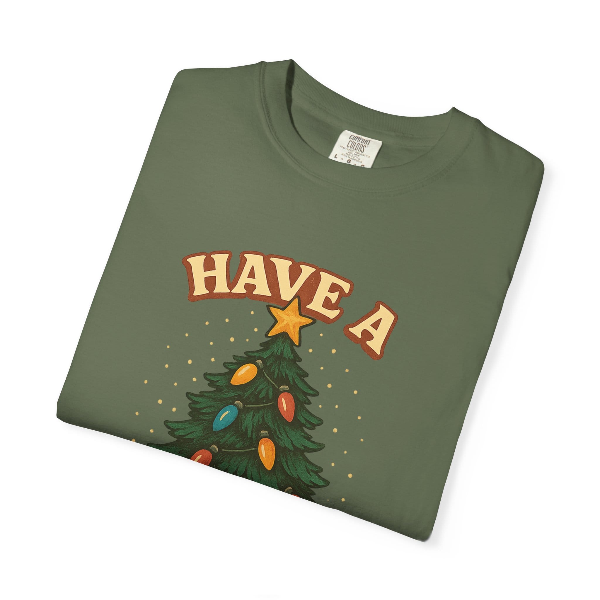 Retro 'Have a Far-Out Christmas' Holiday T-Shirt — Vintage Tree Christmas Tee - Image 7