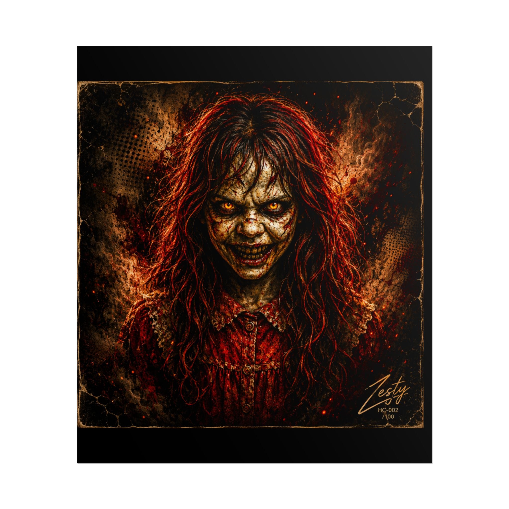 THE POSSESSED — Demonic Horror Portrait Art - Image 3