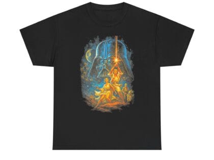 Star Wars Scene T‑Shirt — Vintage Luke & Lightsaber Adventure Tee