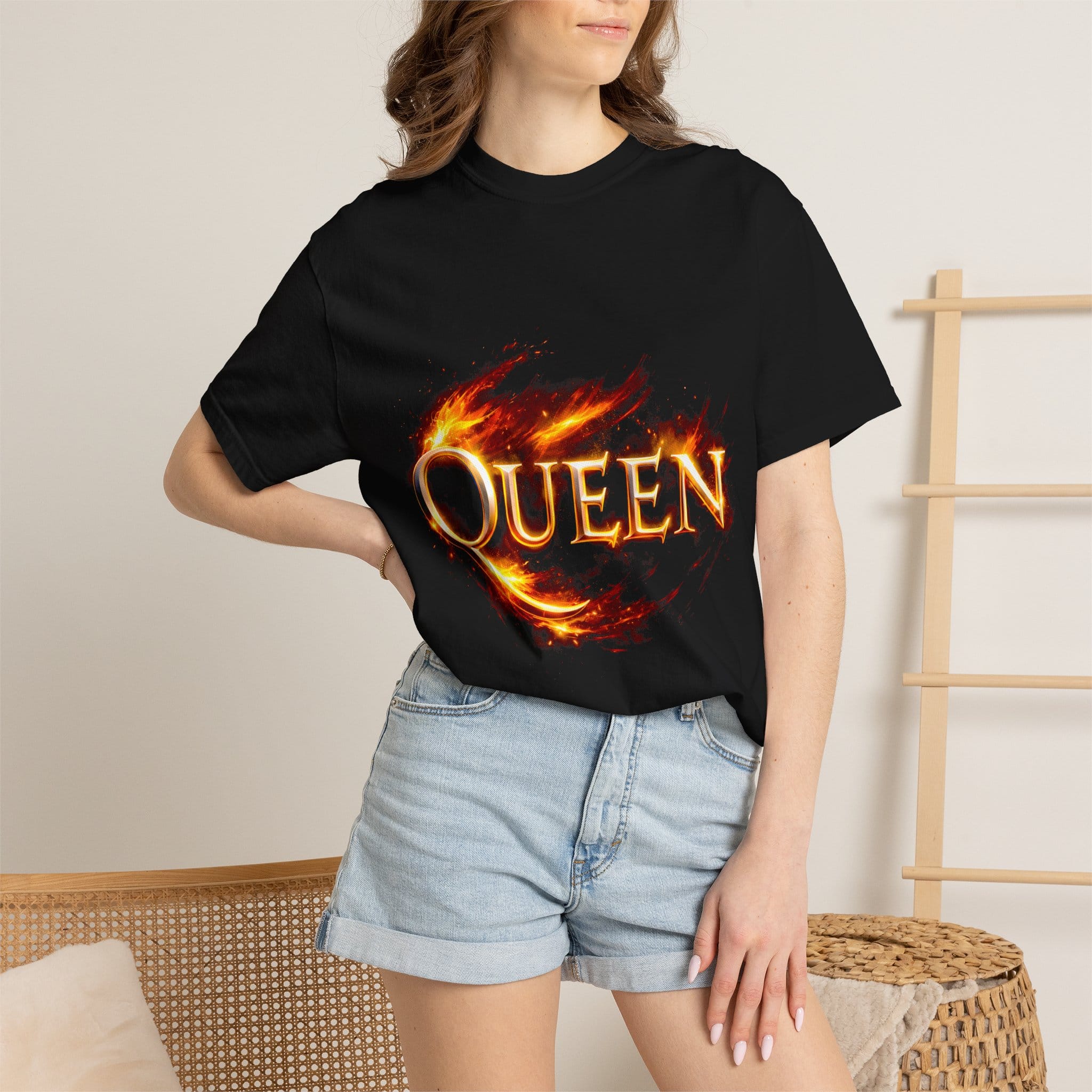 Queen Flame T-Shirt — Retro Rock Band Tee - Image 3