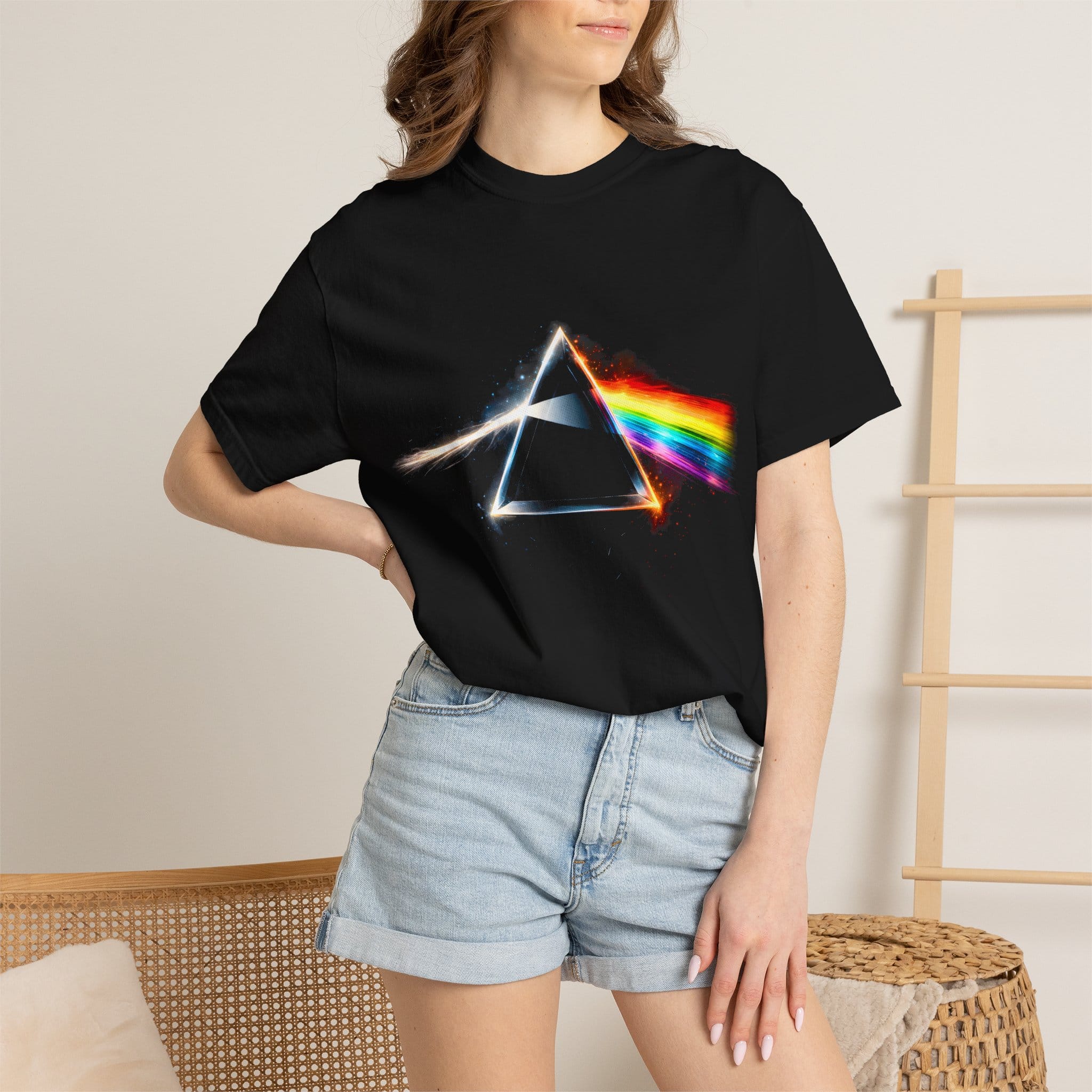Pink Floyd Prism T-Shirt — Retro Rock Band Tee - Image 3