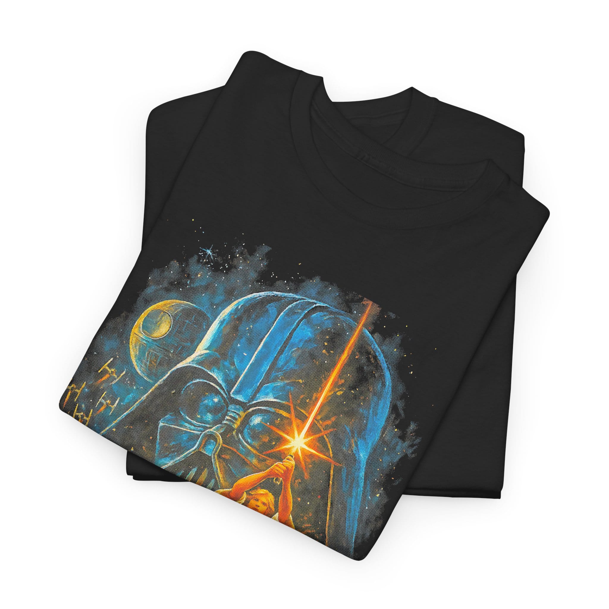Star Wars Scene T‑Shirt — Vintage Luke & Lightsaber Adventure Tee - Image 2