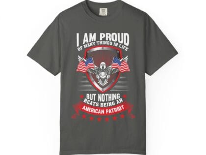 American Patriot Shield T-Shirt — USA Flag Emblem Tee