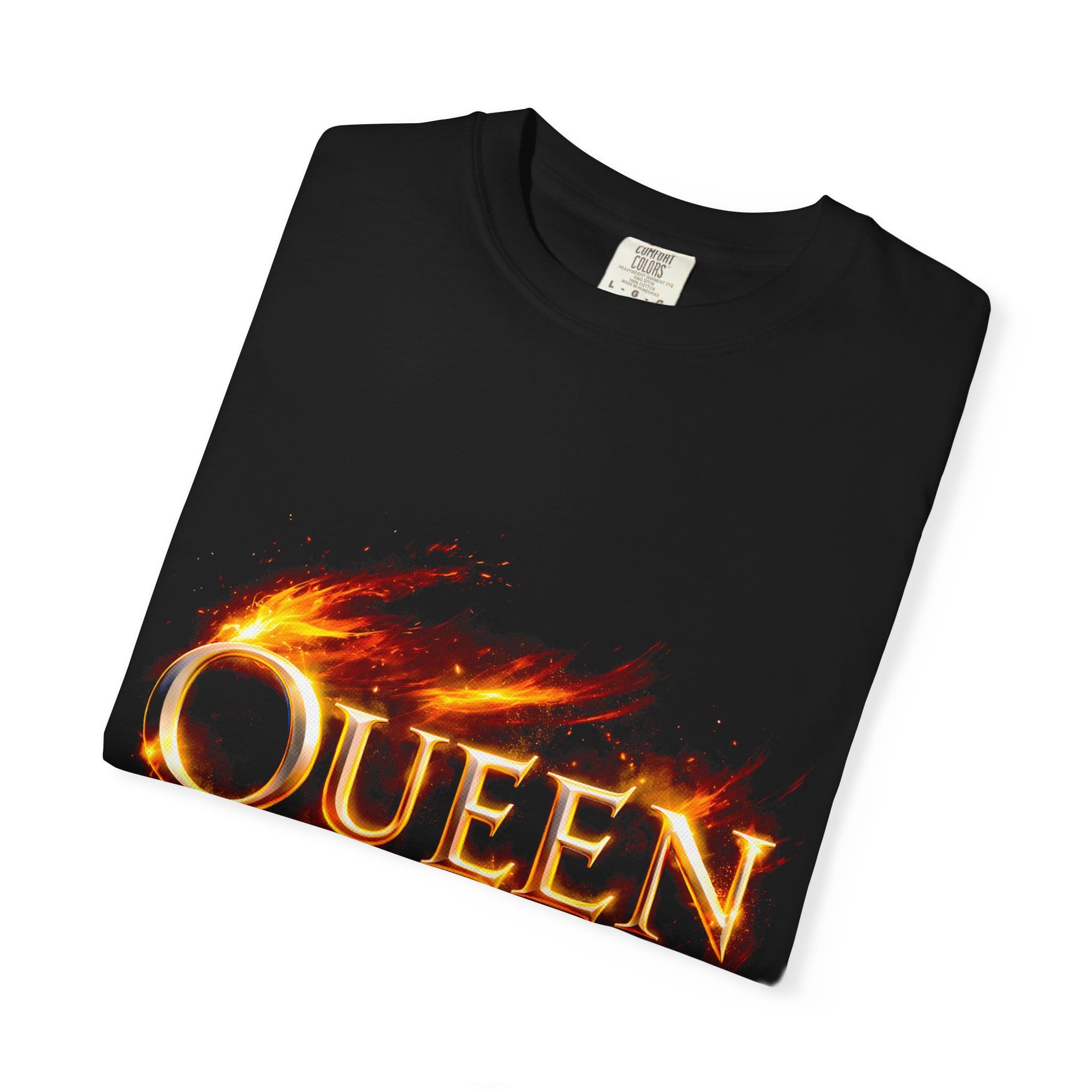 Queen Flame T-Shirt — Retro Rock Band Tee - Image 2