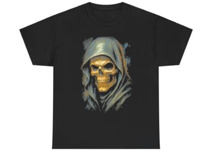Grim Reaper Hood Skull T-Shirt — Vintage Halloween
